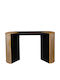 Table Dining Room Wooden Black-natural 140x40.5x81cm