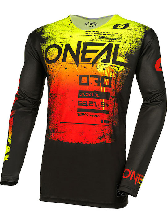 Tricou De Motocicletă O'neal Mayhem Scarz Negru...