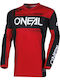 Motocross Reittrikot O`neal Element Racewear Schwarz Rot V.25