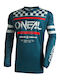 Riding Jersey Motocross O'neal Squadron V.22 Teal Gray