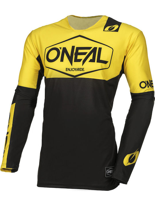 Tricou De Ciclism O'neal Mayhem Hexx Negru Galb...