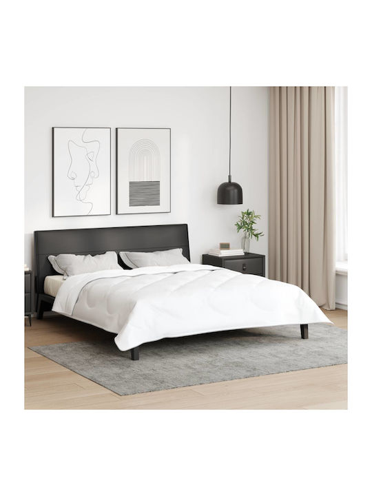 vidaXL King Size Blanket 260x220cm White