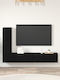 Wohnzimmer TV-Einheit Black Oak L80xB30xH30.5cm