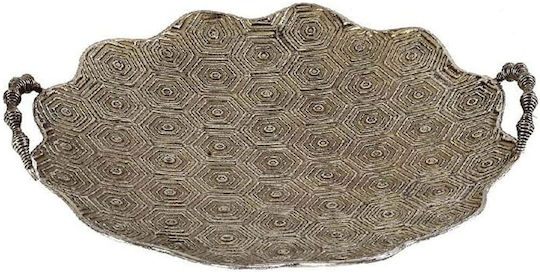 Espiel Διακοσμητικός Δίσκος Metallisch Rund 38x36x6.5cm 1Stück