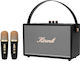 Kisonli Karaoke Lautsprecher mit Kabellosen Mikrofone G107 Schwarzes