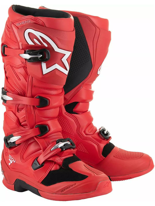 Alpinestars Tech 7 Leather Men's Boots Red Alpinestars Tech 7 Leather Men's Boots Red