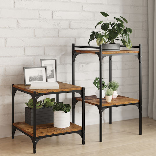 Bibliothek Alt Holz 40x40x1.5cm