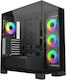 FSP/Fortron M540 Gaming Midi Tower Κουτί Υπολογιστή με Πλαϊνό Παράθυρο και RGB Φωτισμό Μαύρο