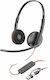 HP Blackwire 3220 Stereo USB-C Headset +USB-C/A Adapter On Ear Multimedia Headphone with Microphone USB-A / USB-C