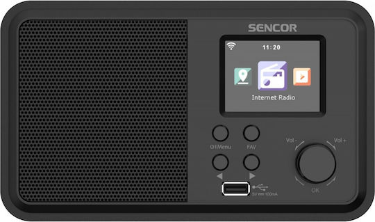 Sencor SIR 5100WDB Επιτραπέζιο Ραδιόφωνο DAB με Bluetooth και USB