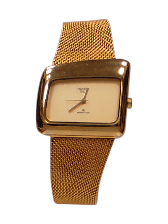 Fashion Time Watch Battery with Metal Bracelet