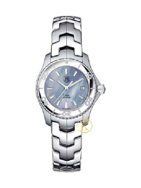 TAG Heuer Ανδρικό Ρολόι 27mm Μπαταρίας με Ασημί Μεταλλικό Μπρασελέ