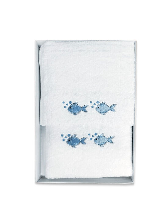 Set of baby towels 2pcs Blue