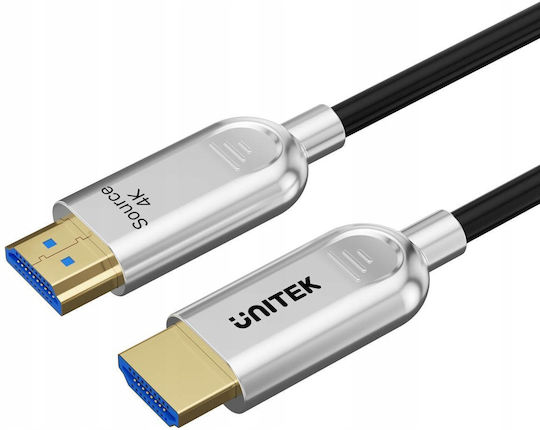 Unitek HDMI 2.0 Premium High Speed 4K 60Hz HDR Kabel HDMI-Stecker - HDMI-Stecker 50m Schwarzes