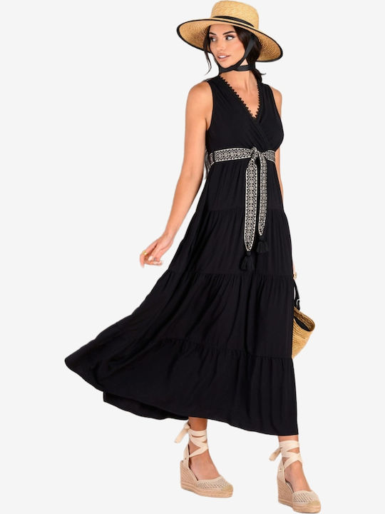 Summer Midi Dress Black
