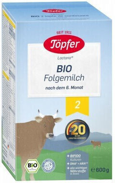 Topher Pulvermilch Powdered Milk Formula 2 für 6m++ Monate 600gr