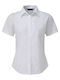 Kurzärmelig Damen Hemd White