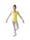 Kokoracostume Kids' Dance Bodysuit Tank Top Lycra Spandex Yellow