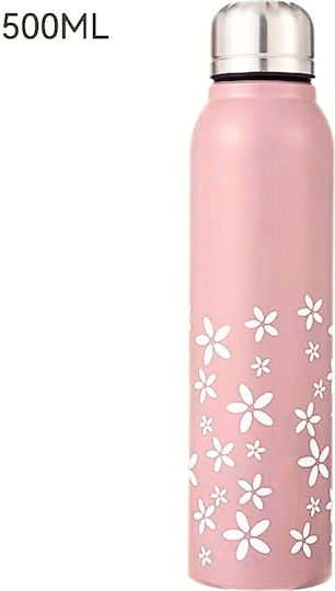 Uncle George Stainless steel BPA Free Bottle Thermos Stainless Steel BPA Free 500ml Pink