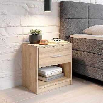 Nachttisch Stella Beige 39x28x41cm