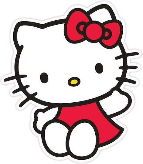 Sanrio Hello Kitty Friends Hello Kitty Червена Рокля Възглавница 36см