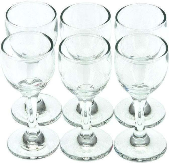 Gurallar Set of Glasses Water made of Glass Stemmed 6pcs