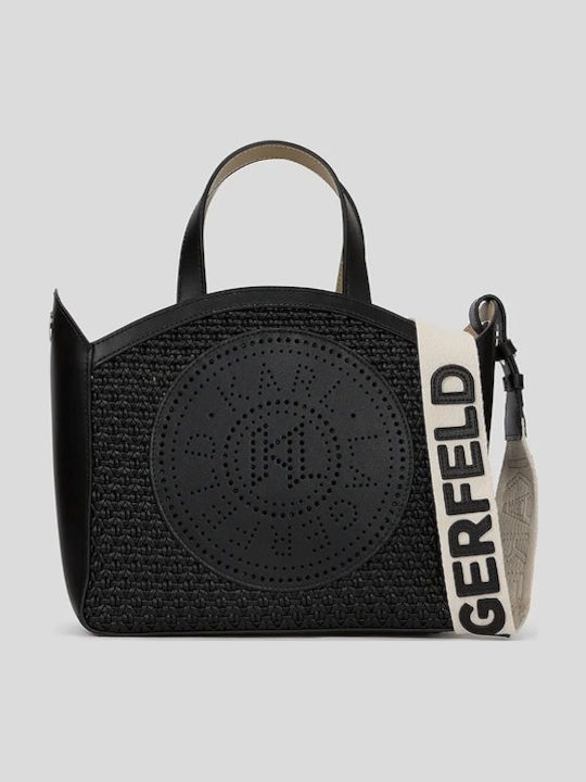 Karl Lagerfeld Circle Damentasche Tote Handtasche Schwarz A3W30062