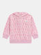 Kids Sweatshirt with Pink Hood
