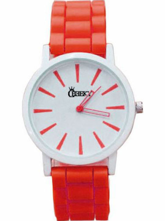 Cheeky Γυναικείο Ρολόι 42mm Μπαταρίας με Κόκκιν...
