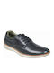 Men's Leather Slip-Ons Blue 765-25002