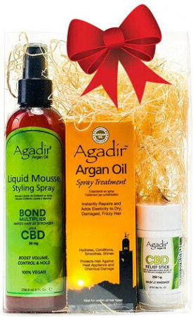 Agadir CBD Holiday Seturi Pentru Par Cu Ulei Și Spray