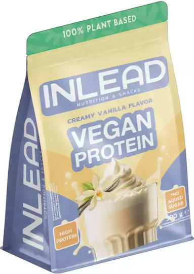 Inlead Nutrition Vegan Protein Protein Soja Ohne Gluten & Laktose mit Geschmack Creamy Vanilla 500gr