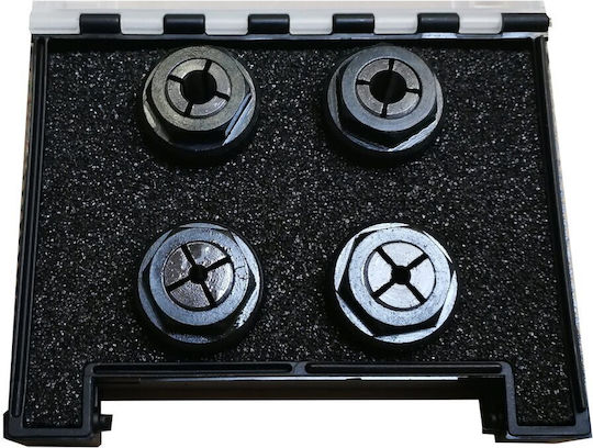 Amb-elektrik Set 4 Elastic Bushings 3 6 1/8" 1/4" Amb Kress Nuts