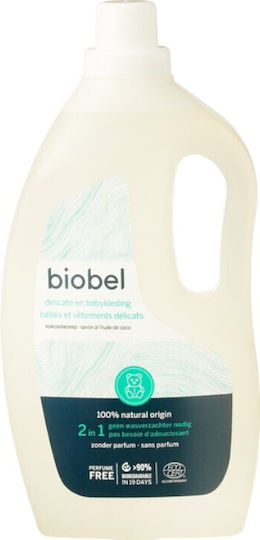 Biobel Baby Flüssig Waschmittel mit Duft Λεμόνι für Empfindlich Kleidung 1.5lt 1cm