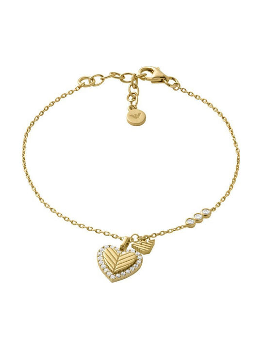 Emporio Armani Sentimental Hand Kette Vergoldete Silberne Emporio Armani Sentimental Hand Kette Vergoldete Silberne