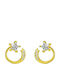 Jooliete Earrings made of Silver Gold Plated with Stones