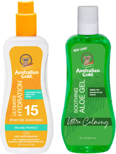 Australian Gold Clear Spray Gel Spf15 + Aloe After Sun