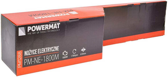 Powermat PM-NE-1800M Electric Foarfecă de gard viu 1800W cu Lungimea Lamei 57cm