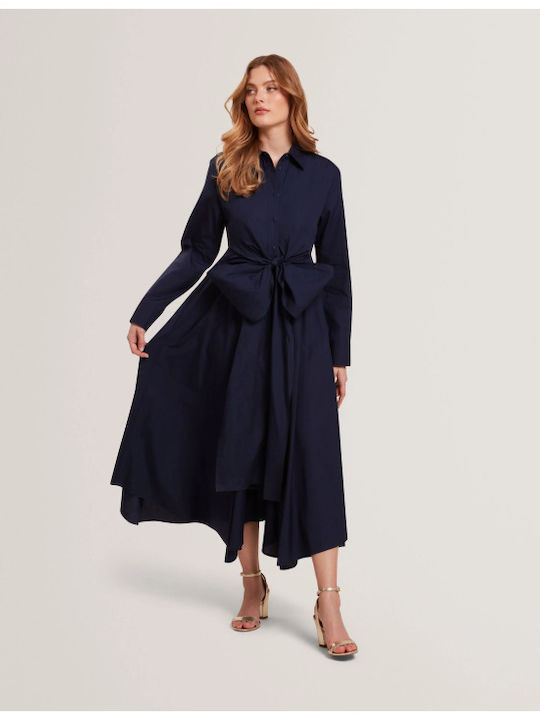 Ted Baker Ellisia Midi Σεμιζιέ Φόρεμα Μακρυμάνι...