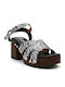 Din piele Sandale Negre