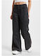 Damen Stoff Hose Black Washed
