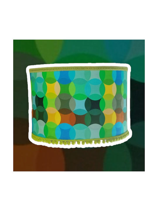 Oxygen Kids Single Ceiling Light E27 Green 35x20cm