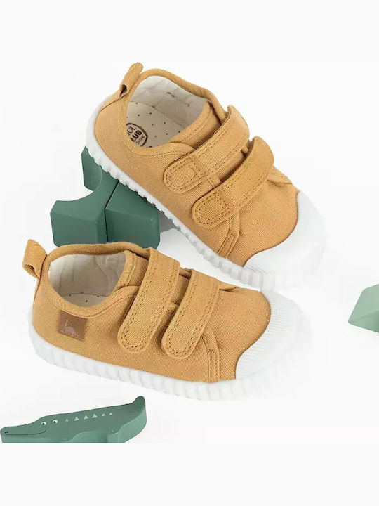 Cool Club Παιδικά Sneakers με Σκρατς Καφέ