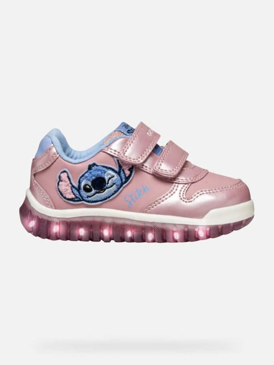 Lightyloo Kinder Sneakers Anatomisch mit Klettverschluss Rosa