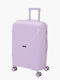 Bartuggi Medium Hard Purple Travel Suitcase with 4 Wheels Height 66cm