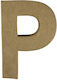 Papier-Mâché Letter 15x10.5x3cm P