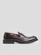 Δερμάτινα Ανδρικά Loafers σε Καφέ Χρώμα