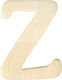 Wooden Latin Letters 4 Cm Z