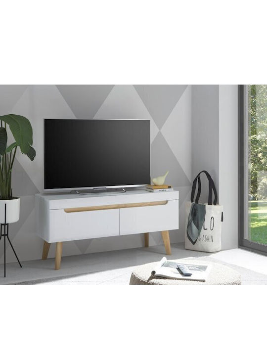 Vircava TV Stand 102 Oak White M107xP40xH50cm