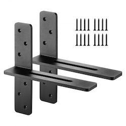 Vevor 2 Bucăți Suporturi Raft 12 Inch 304.8 Mm Suporturi Raft Suspendate Grele